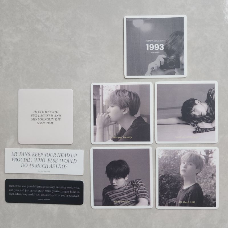 Sticker BTS Suga Quotes / Gantungan Kunci Suga