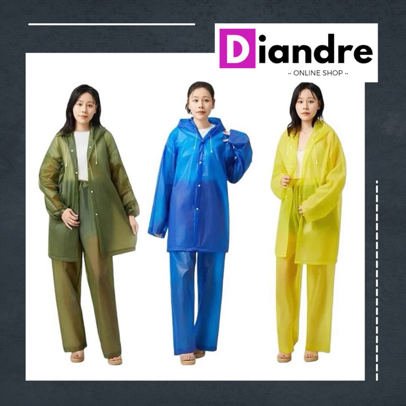MANTEL JAS HUJAN RAINCOAT DEWASA SETELAN BAJU CELANA