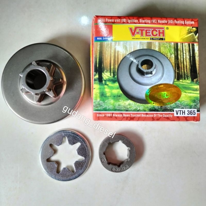 Sprocket/Sproket chainsaw 381 Model Bintang & Model Bintang + CincinV-Tech