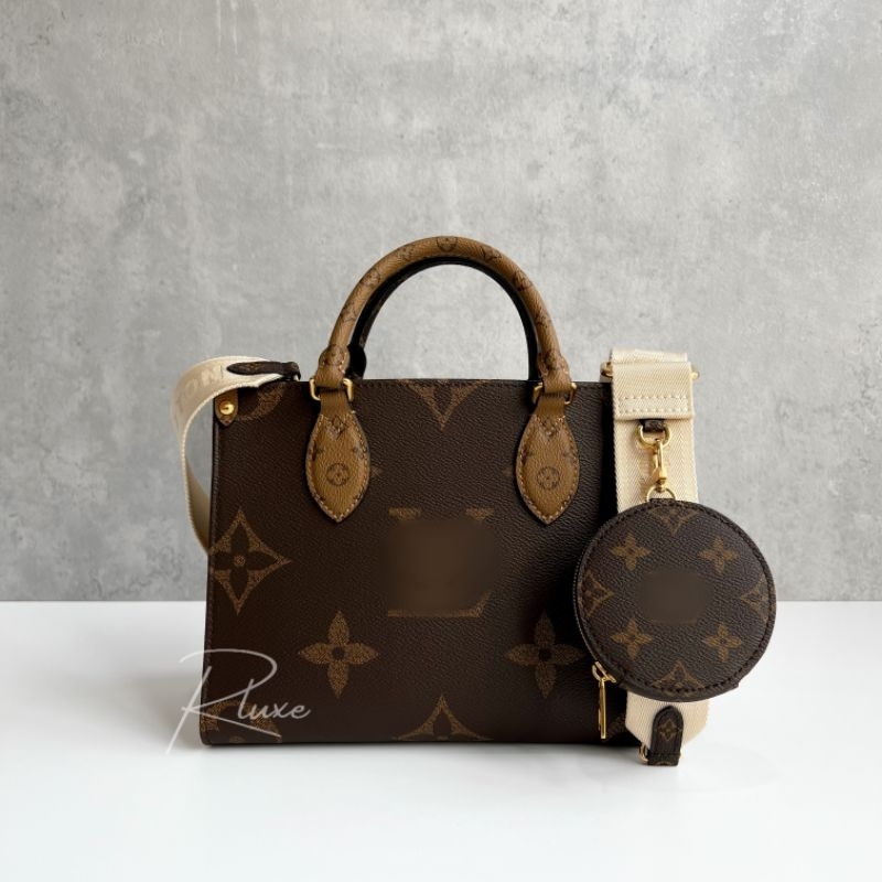 [Pre-Order] Tas Wanita RoyaleLuxe OnTheGo PM Bag in Monogram Canvas with Strap