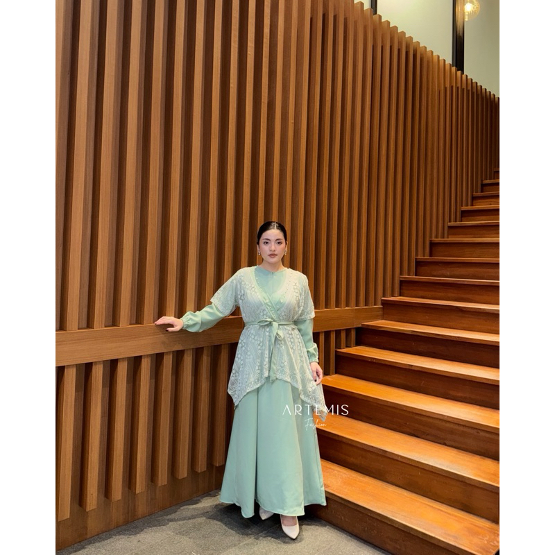 Artemis Fashion~ ILYANA / NAUREEN / AMERA // Dress Brukat, Bisa lepas pasang