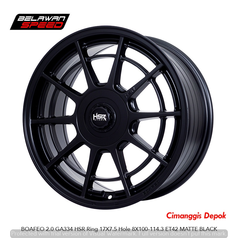 Velg Mobil HSR BOAFEO Ring 17 Untuk Honda Jazz Agya Ayla Calya Sigra - Toko Velg Cibinong