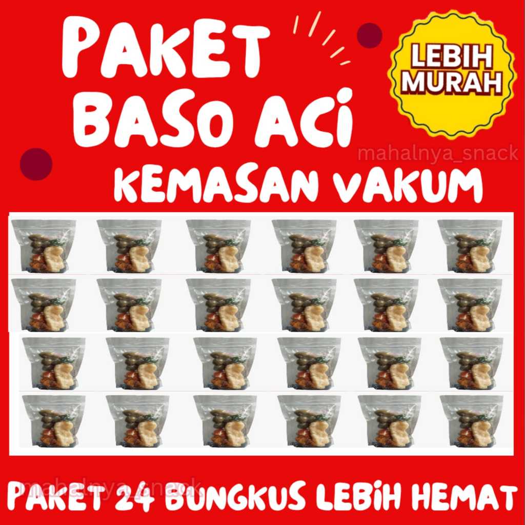 

Paket Hemat Baso Aci 24 Pcs Instan Enak Murah dan Nikmat
