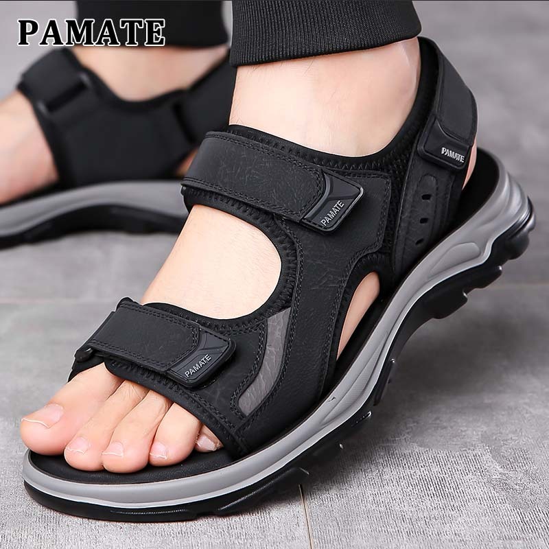 PAMATE Sandal Cowok selop Keren Trendy Terbaru Anti Slip Tahan Lama