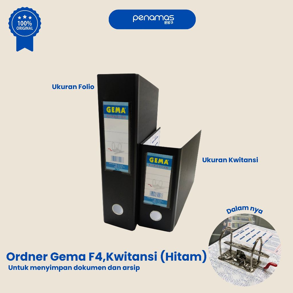

ORDNER GEMA F4 / FOLIO / KWITANSI / PCS
