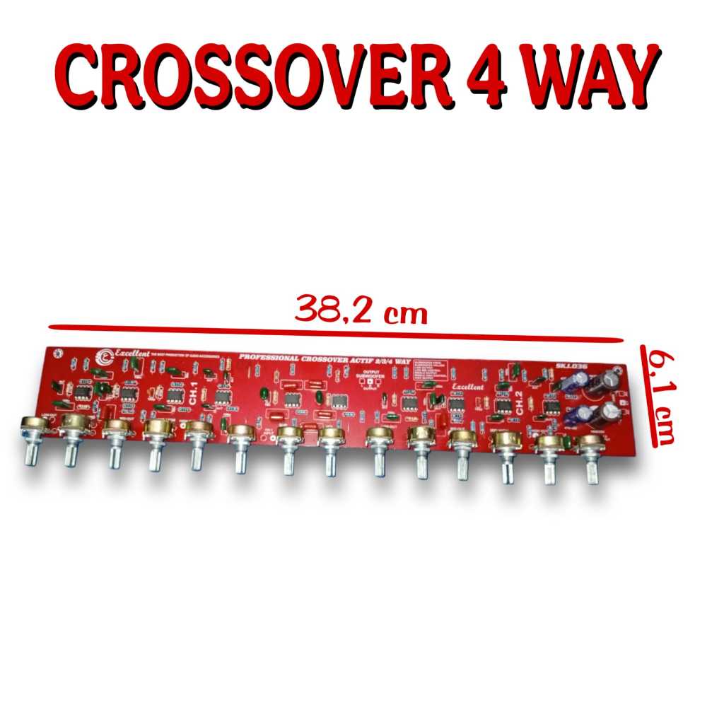 CROSSOVER 4 WAY STEREO + SUBWOOFER AKTIF