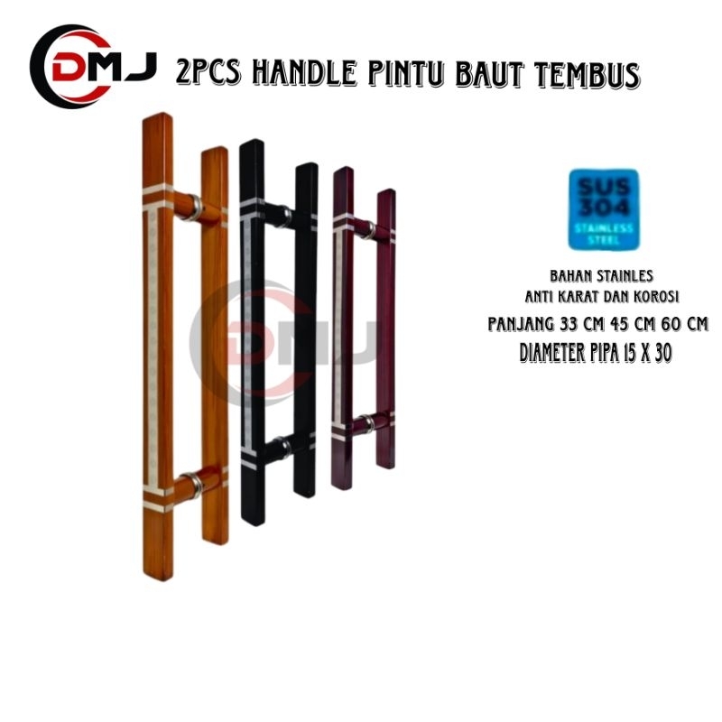 2pcs gagang pintu rumah panjang 33 cm 45cm 60cm pintu rumah minimalis pintu rumah kupu tarung dimens