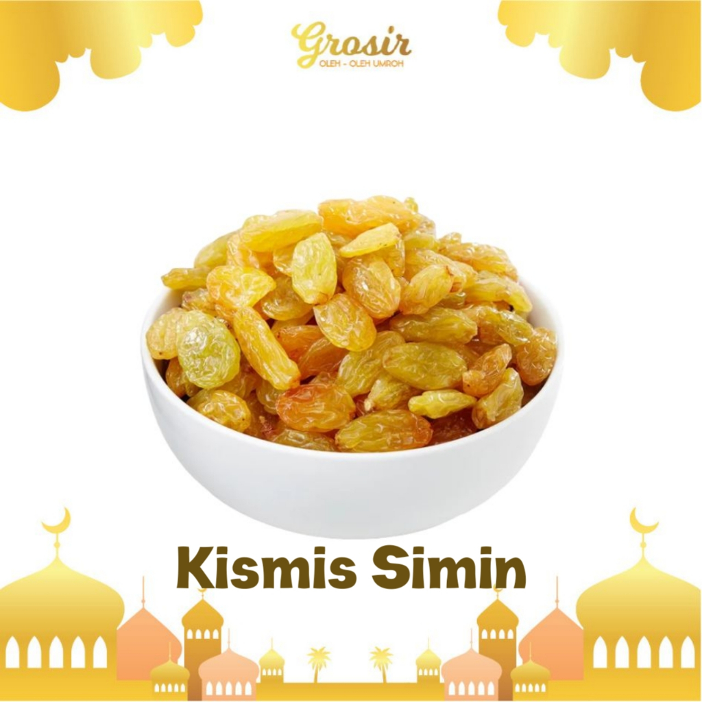 

Kismis Simin Yellow Golden Raisin 1kg/Per Gram ManisTERMURAH