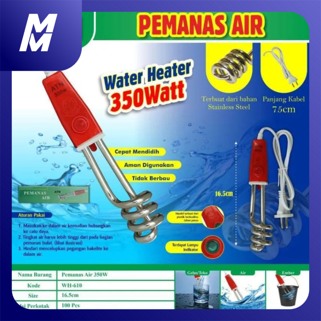 Water Heater | Pemanas Air Listrik Spiral 350W