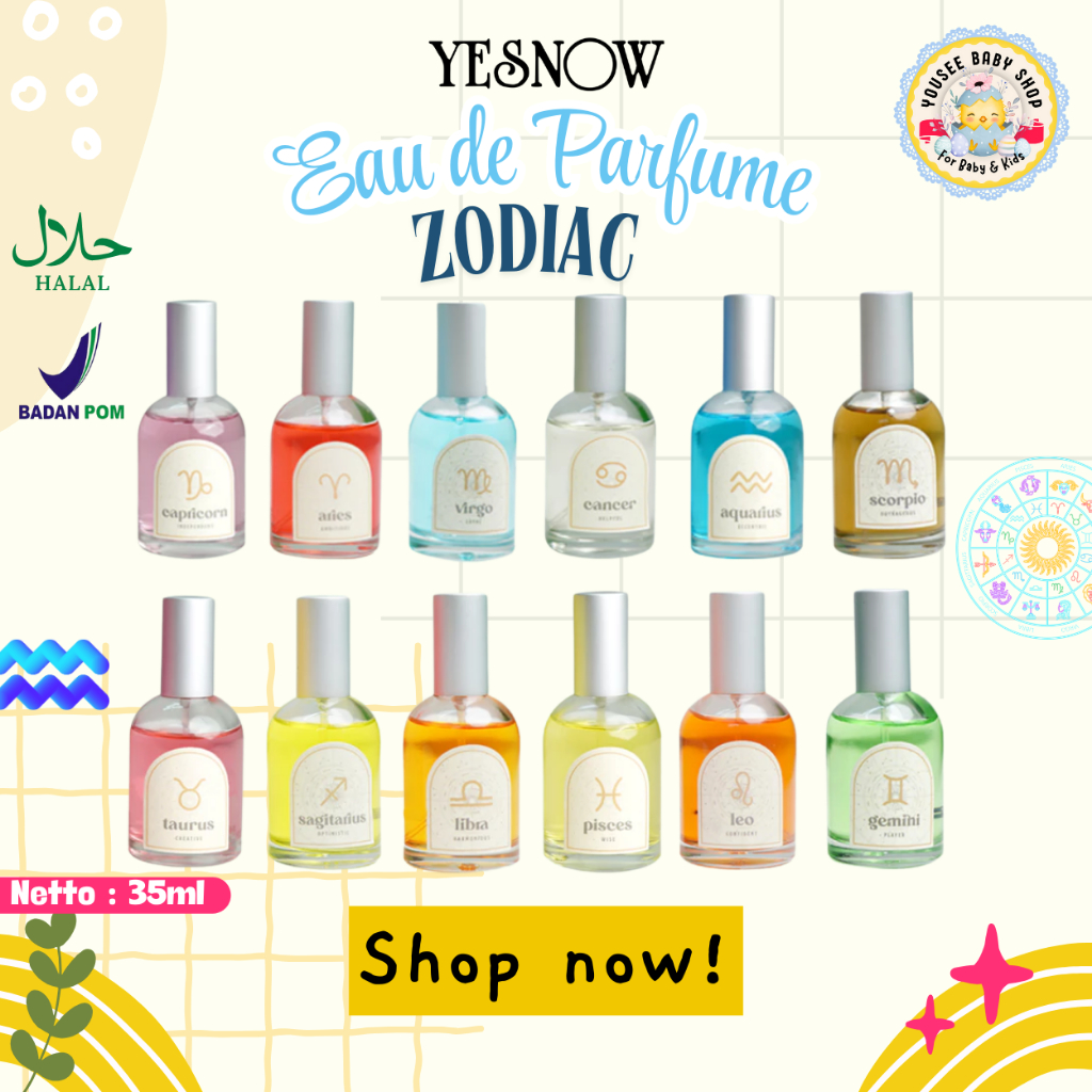 YESNOW Eau De Parfume Zodiac Series 35ml Parfum EDP Wangi Segar Tahan Lama BPOM Original