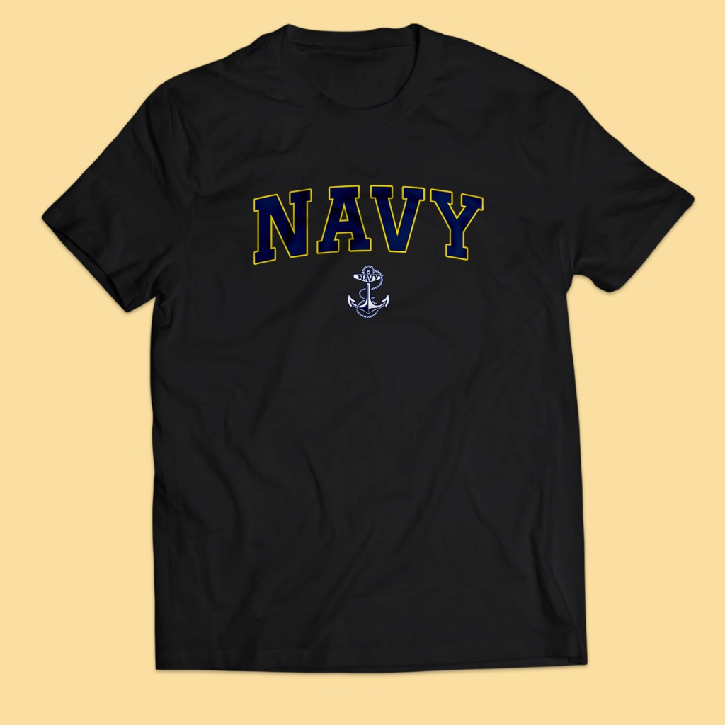 Kaos Pria NAVY ANCHOR US Army Seal Dewasa Baju Atasan Unisex PakeKaos