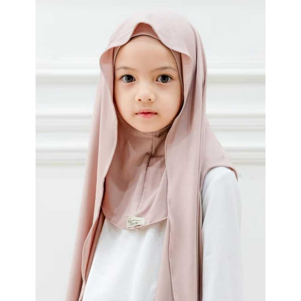 Jilbab Pasmina instan Iner leher Aurel kidz