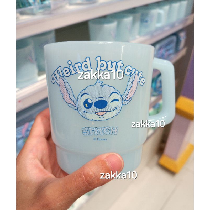 Miniso Disney Gelas Kumur Plastik Stitch Bathroom Cup