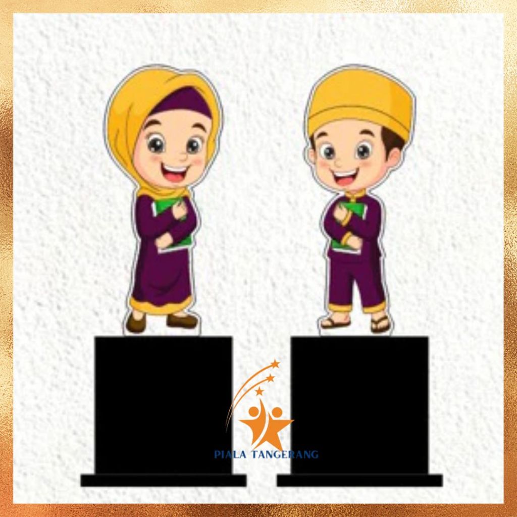 Piala Akrilik Anak Piala Wisuda- Piala ANAK Muslim - Plakat Akrilik Wisuda - Plakat Akrilik - Plakat