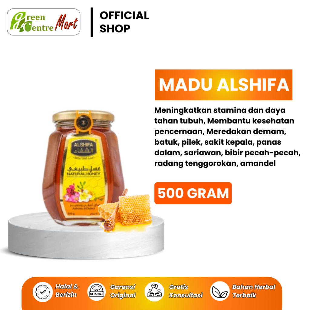 MADU AL SHIFA 500 GR MADU MURNI MADU ASLI AL SHIFA