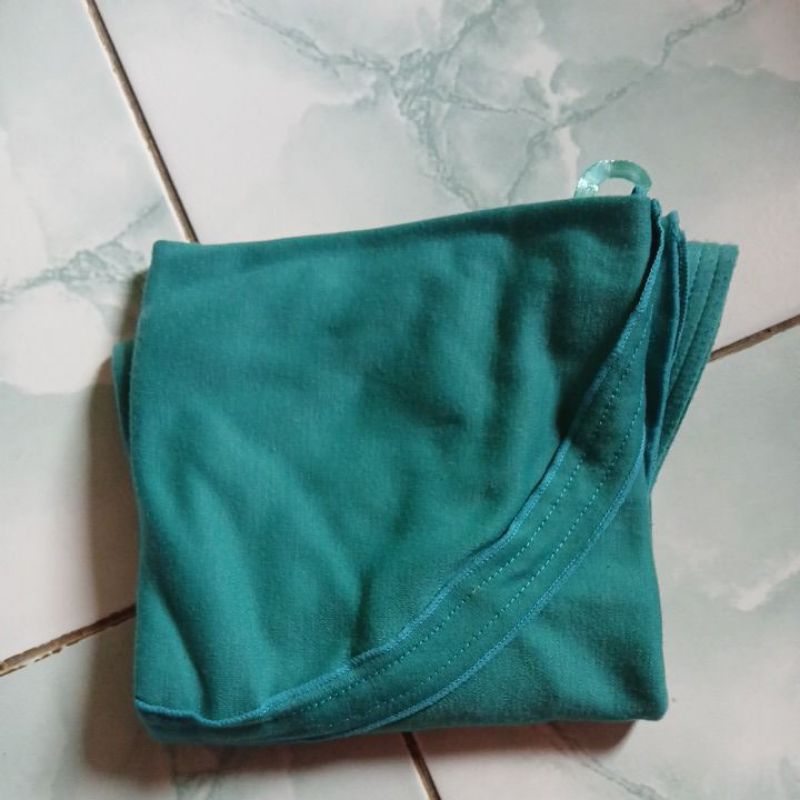 preloved jilbab rabbani ori pita tutup toska ukuran s
