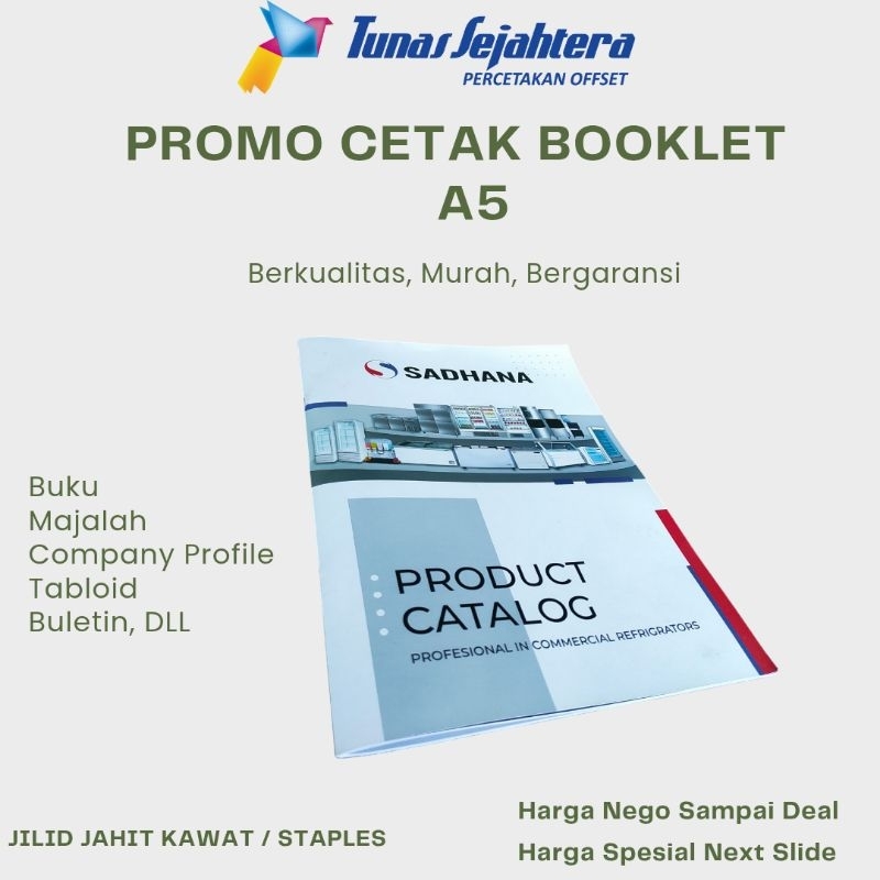 

Cetak Booklet / Buku / Majalah / Company Profile A5 Custom