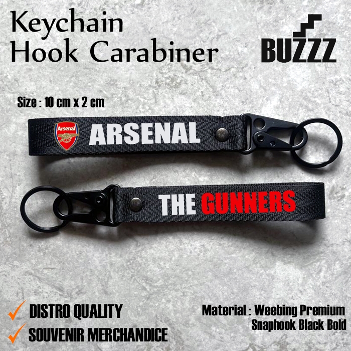 KUNCI ARSENAL - GANTUNGAN KUNCI ARSENAL - PENGAIT KUNCI ARSENAL THE GOONERS - CARABINER ARSENAL PROM