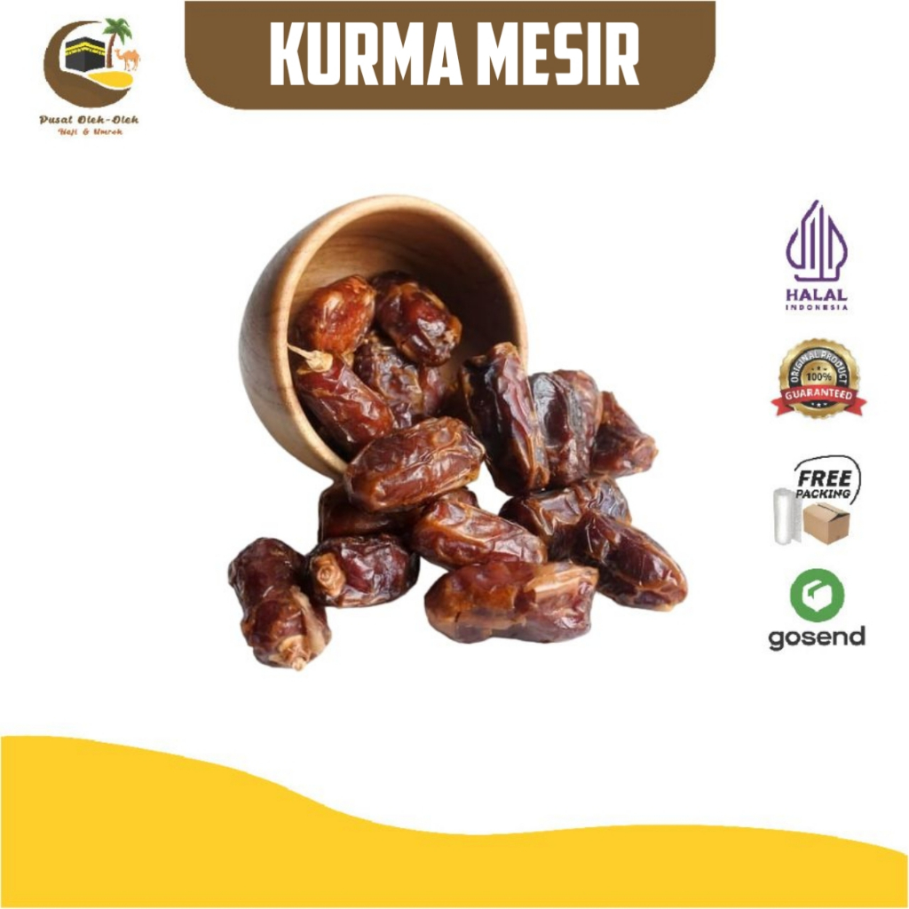 

Kurma Madu Mesir1kg/kurma mesir/gizza dates/golden valley/el rowad Bisa Pergram