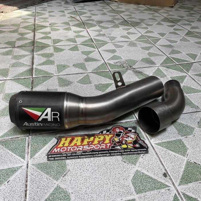 Knalpot slip on 3/4 Austin Racing U.K. GP1R carbon Kawasaki ZX6 ZX636