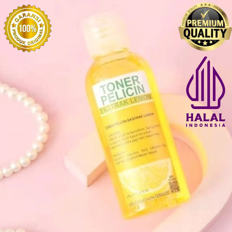 TONER LEMON 60ML ORIGINAL PELICIN AHA STRONG || TONER AHA || TONER PELICIN || TONER LEMON