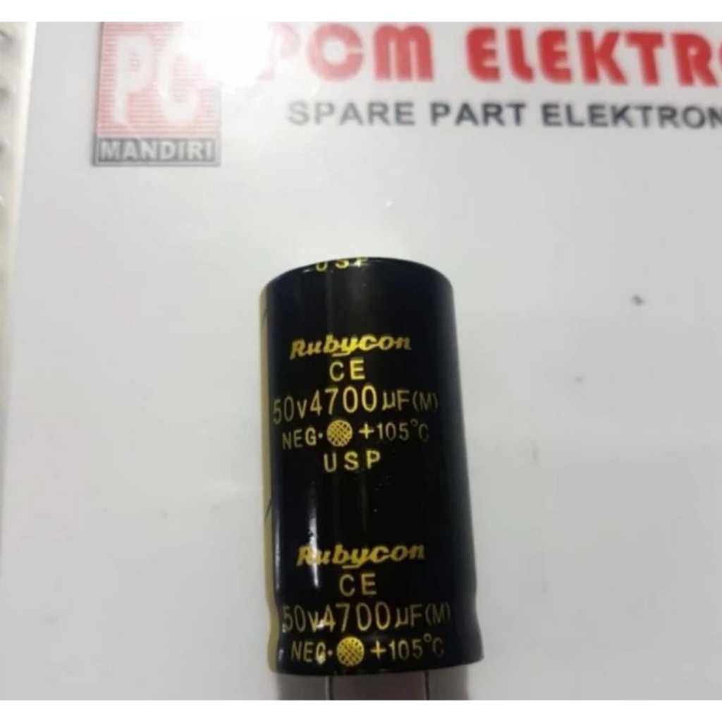 RD1102 elco 4700 50v 4700uf rubycon rubicon bagus sesuai foto by PCM LTC CLODOK