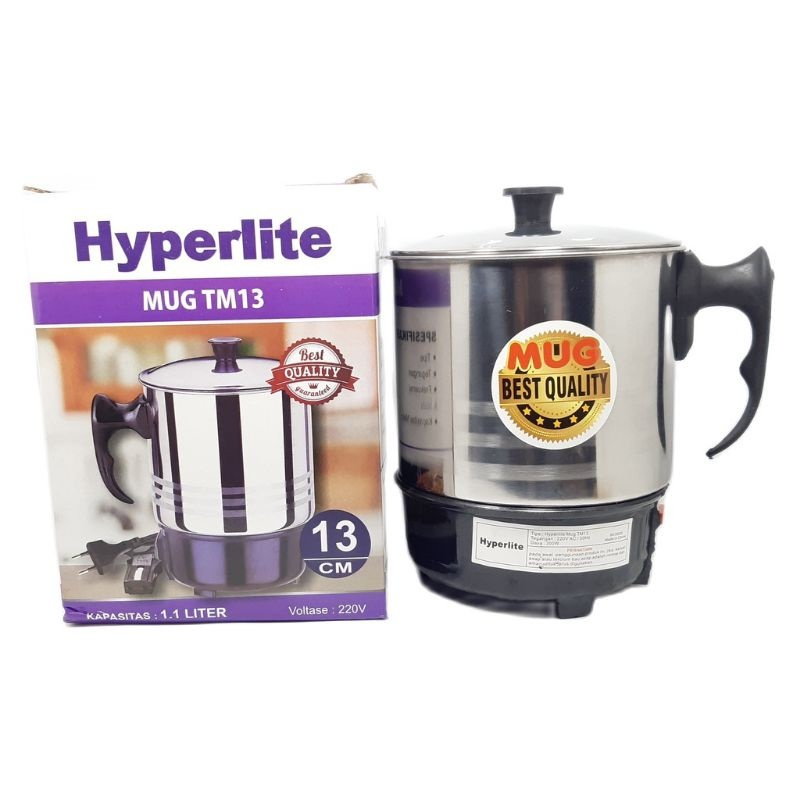HYPERLITE Stainless MUG ELEKTRIK Stainless / MUG LISTRIK / PEMANAS AIR / PEMANAS MAKANAN