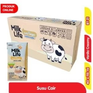 

MILK LIFE SUSU UHT CREAMY VANILA 40 X 115g