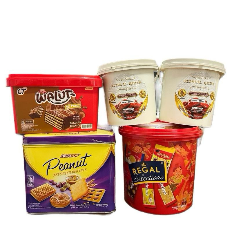 

PAKET RAMADHAN (3 BISKUIT+2 KURMA) Cemilan Snack Kurma