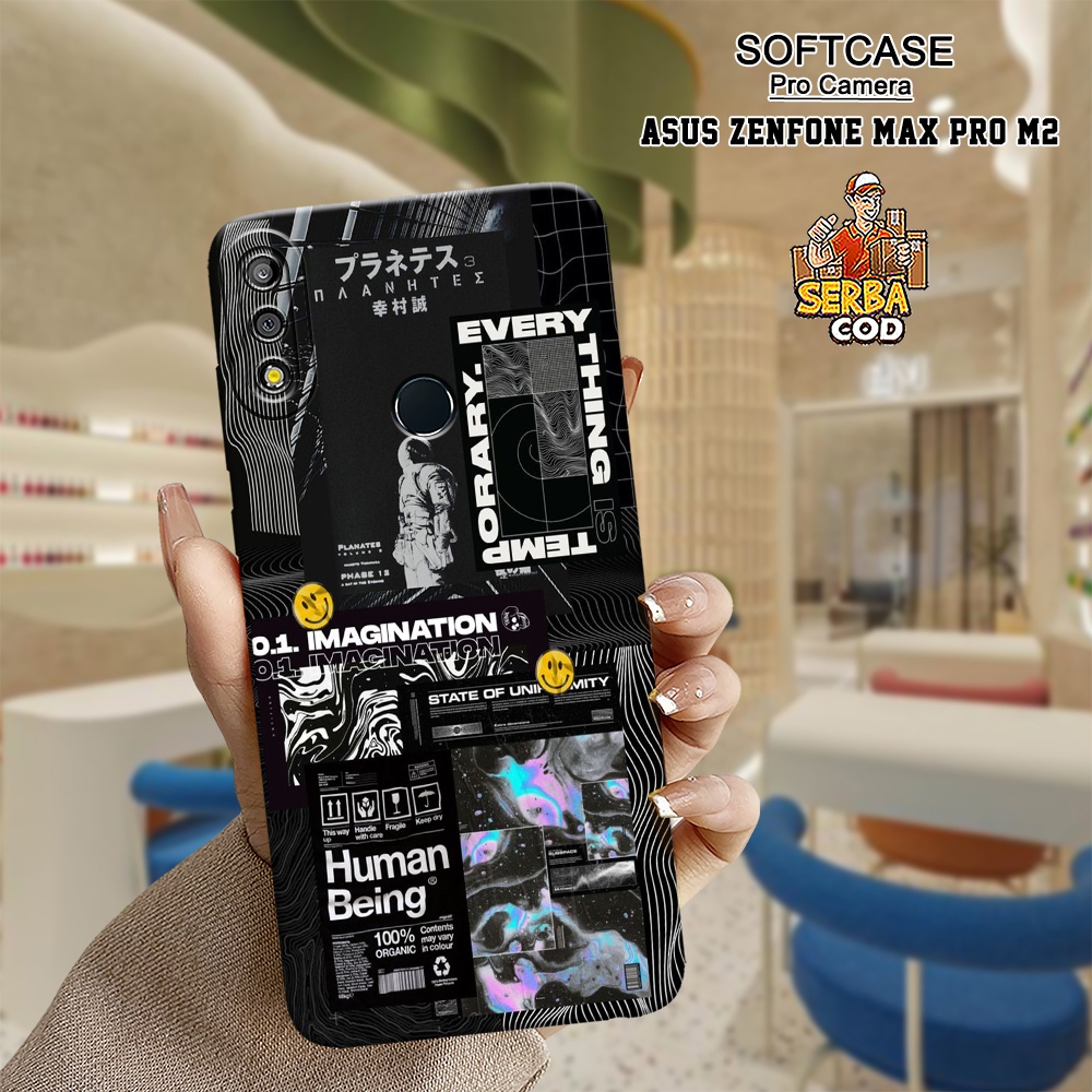 Migun Case - Case Asus Zenfone Max Pro M2 - Motif Aesthetic - Casing Asus Zenfone Max Pro M2- Softca