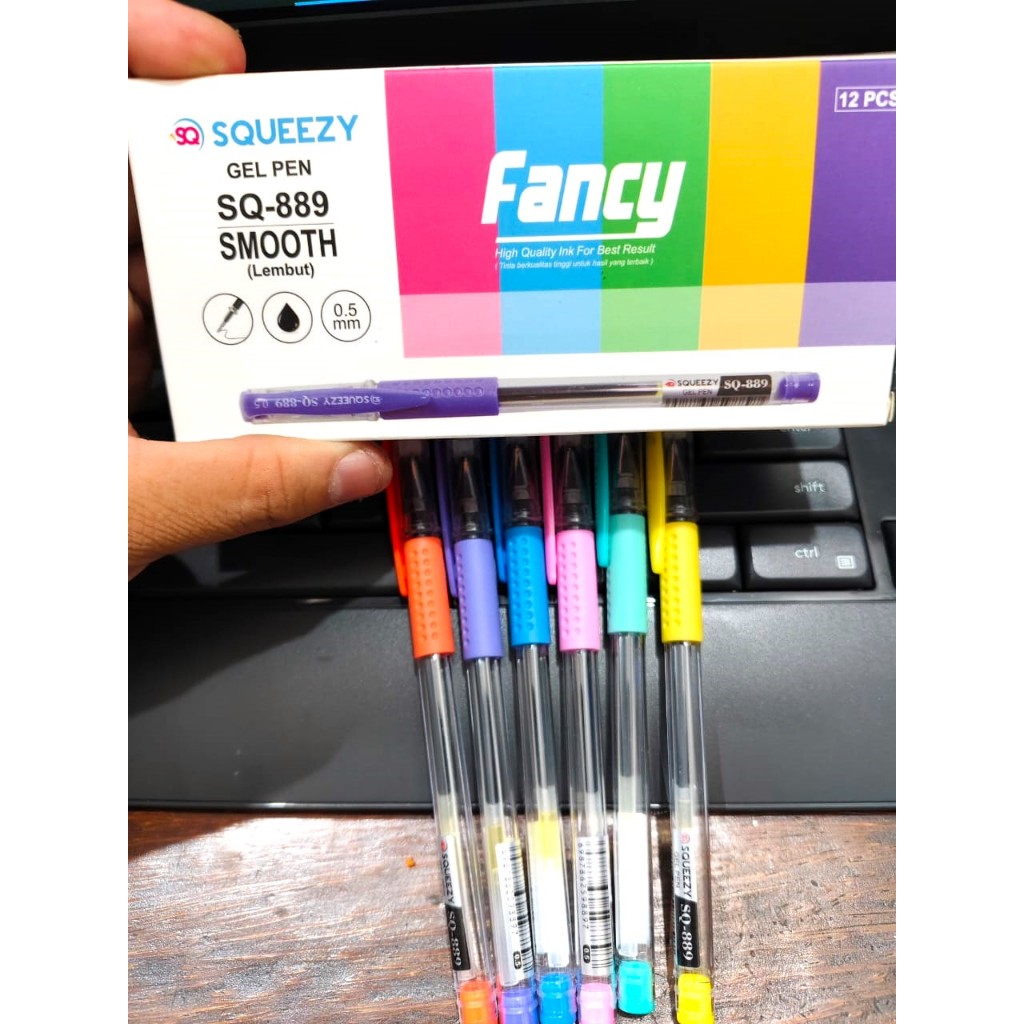 

SQUEEZY Pen / Pulpen Gel SQ-889 0.5mm (1pcs)