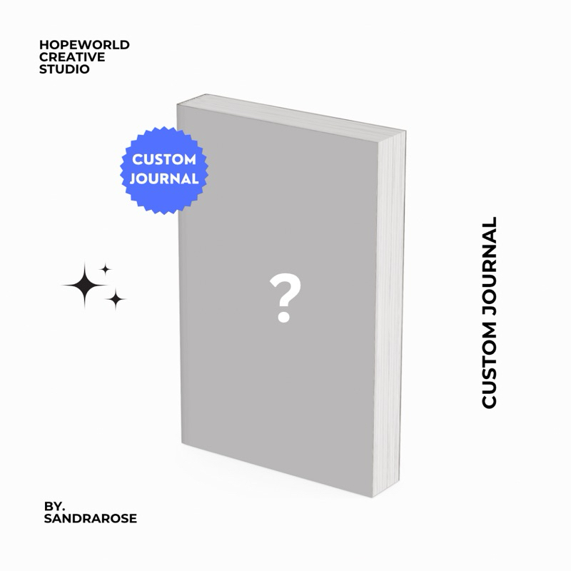 

CUSTOM JOURNAL - Custom Cover journal, custom template, custom buku, custom note