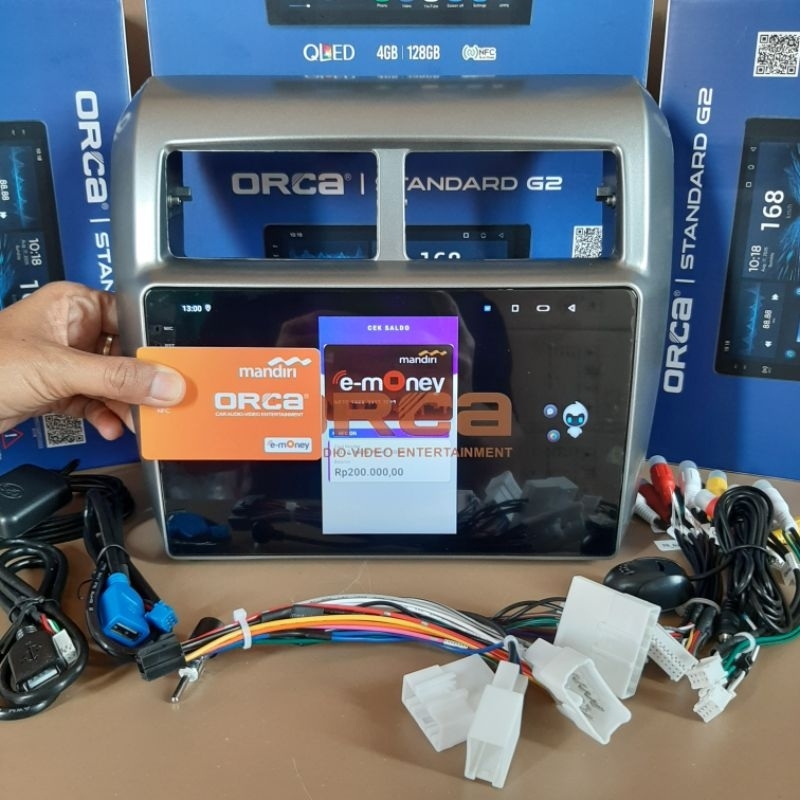 Head Unit Android ORCA TOYOTA AGYA ORCA ADR 9988 NFC VOICE COMAND ANDROID ORCA STANDARD G2 RAM 4/128