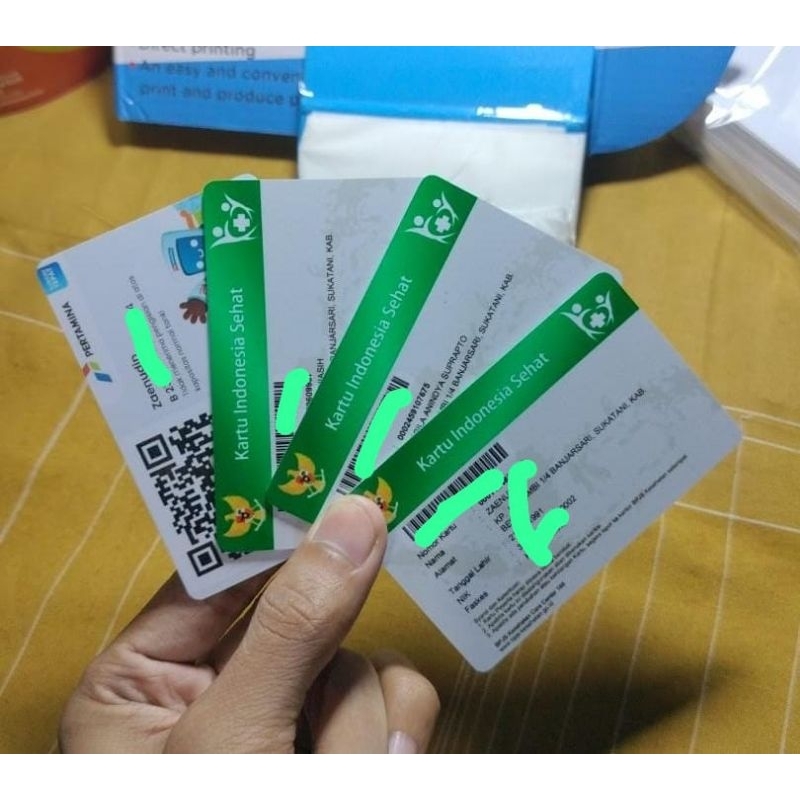 

Cetak Kartu Bahan PVC tebal Anti Luntur Anti Air