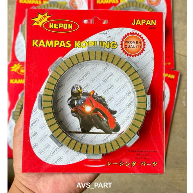 KAMPAS KOPLING NEPON GL CB GL100 TIGER ORIGINAL JAPAN (5biji) KAMPAS KOPLING NEPON JAPAN