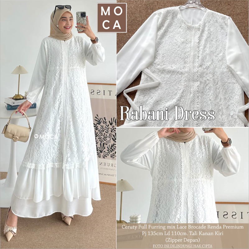 Gamis wanita putih dress wanita