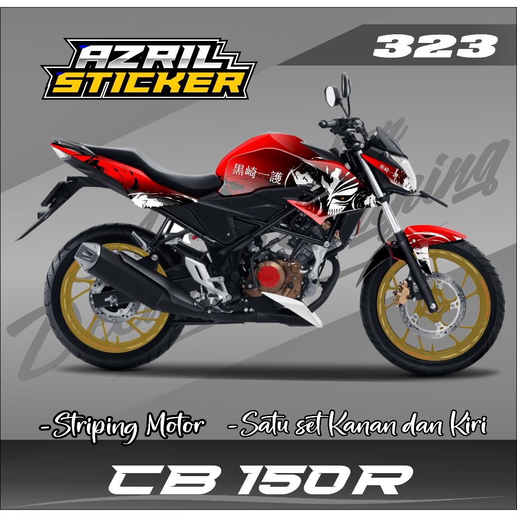 Decal Sticker Full Body CB150R Facelift 2015-2018 V2 Ful Blok - Dekal CB150R New Az 323