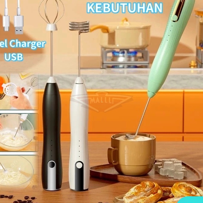 Unggul CODHandheld Blender Milk Frother Electric Mixer  Pengaduk Kopi Electric  Mixer Kecil Kopi  Al