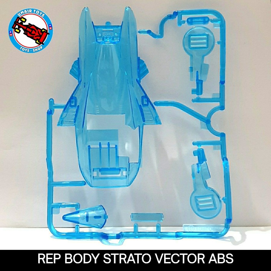 Tamiya Body Strato Vector ABS / Rep body tamiya strato vector clear blue bahan abs