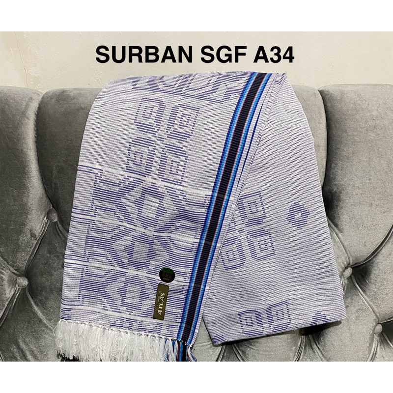 SURBAN SORBAN ATLAS SUBAIYAH GOLD & SILVER