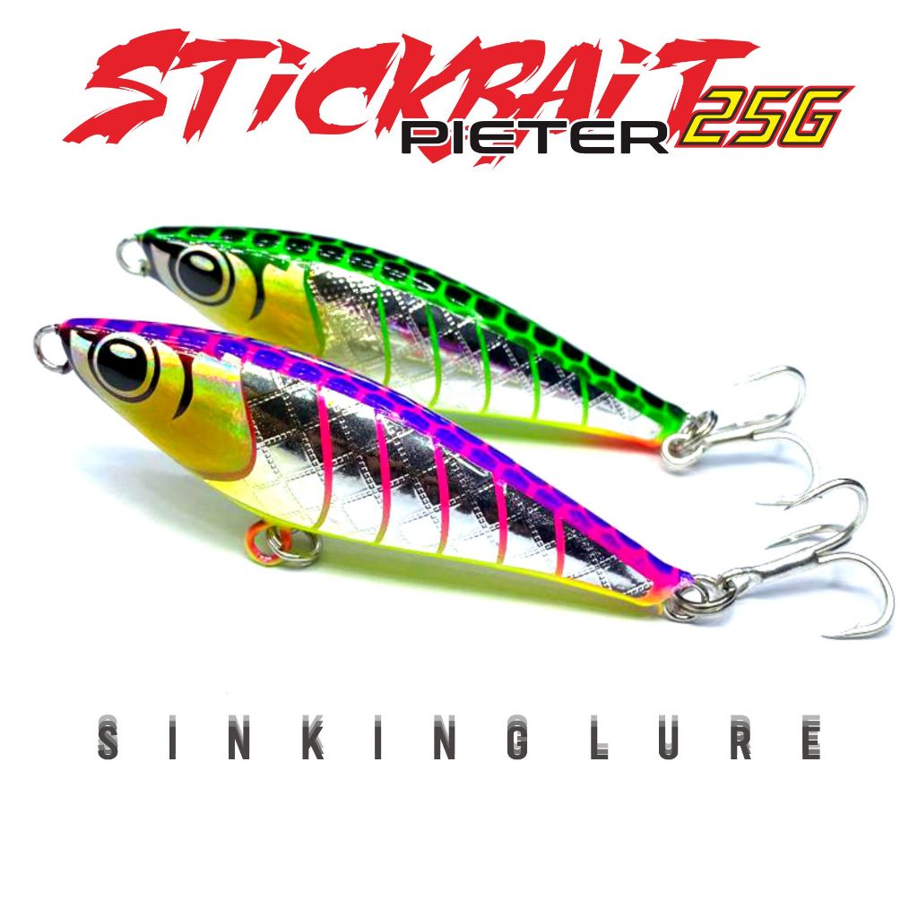 Umpan stickbait 25 gram sinking lure 8 cm