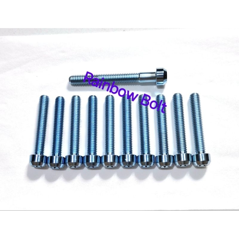1 Set Baut Titanium Bak Cvt Yamaha Nmax Aerox Old Original Titanium Gr5