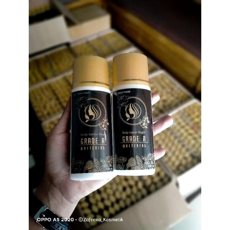 Lotion Grade a Premium forte paket lengkap siang malam lotion antistrecmark Grade a premium forte