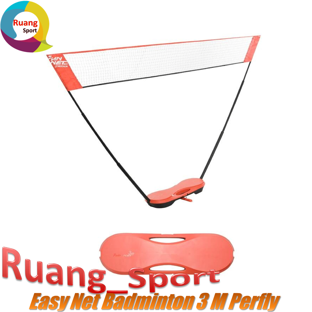 Perfly Easy Net Badminton 3m Indoor Outdoor Net Bulu Tangkis Net Tenis Original