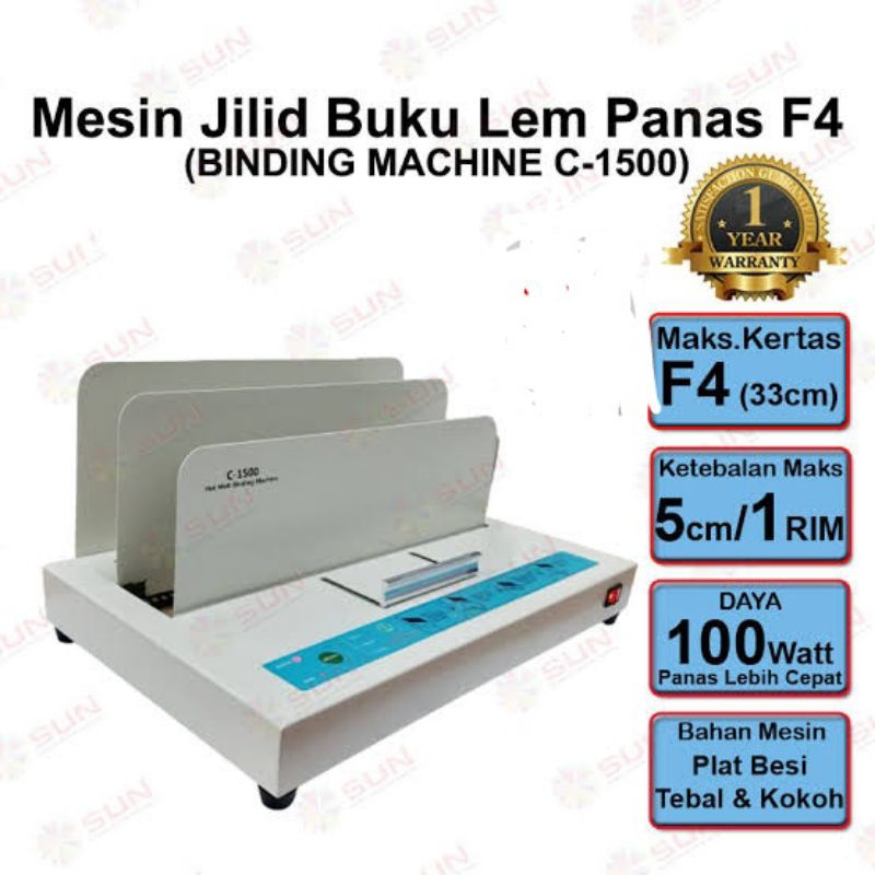 

MESIN JILID BUKU LEM PANAS C-1500