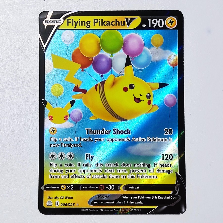 Flying Pikachu V 006/025 - Pokemon 25th Anniversary English