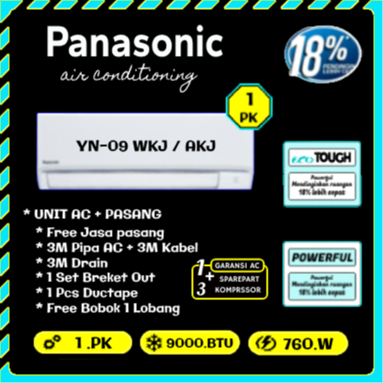 AC PANASONIC 1 PK ** Standart *  + PASANG