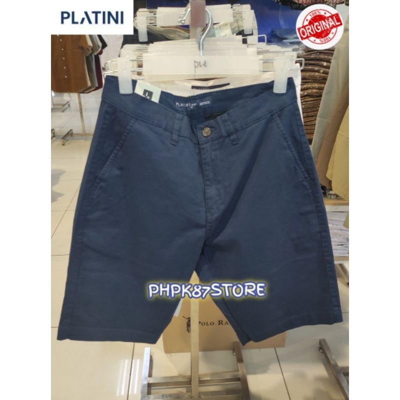Celana pendek chino pria Platini