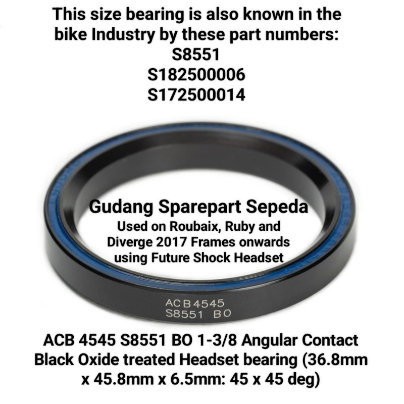 Headset Specialized Roubaix 2017 Ruby Diverge Headset Enduro Bearing ACB 4545 S8551 BO Headset 1-3/8