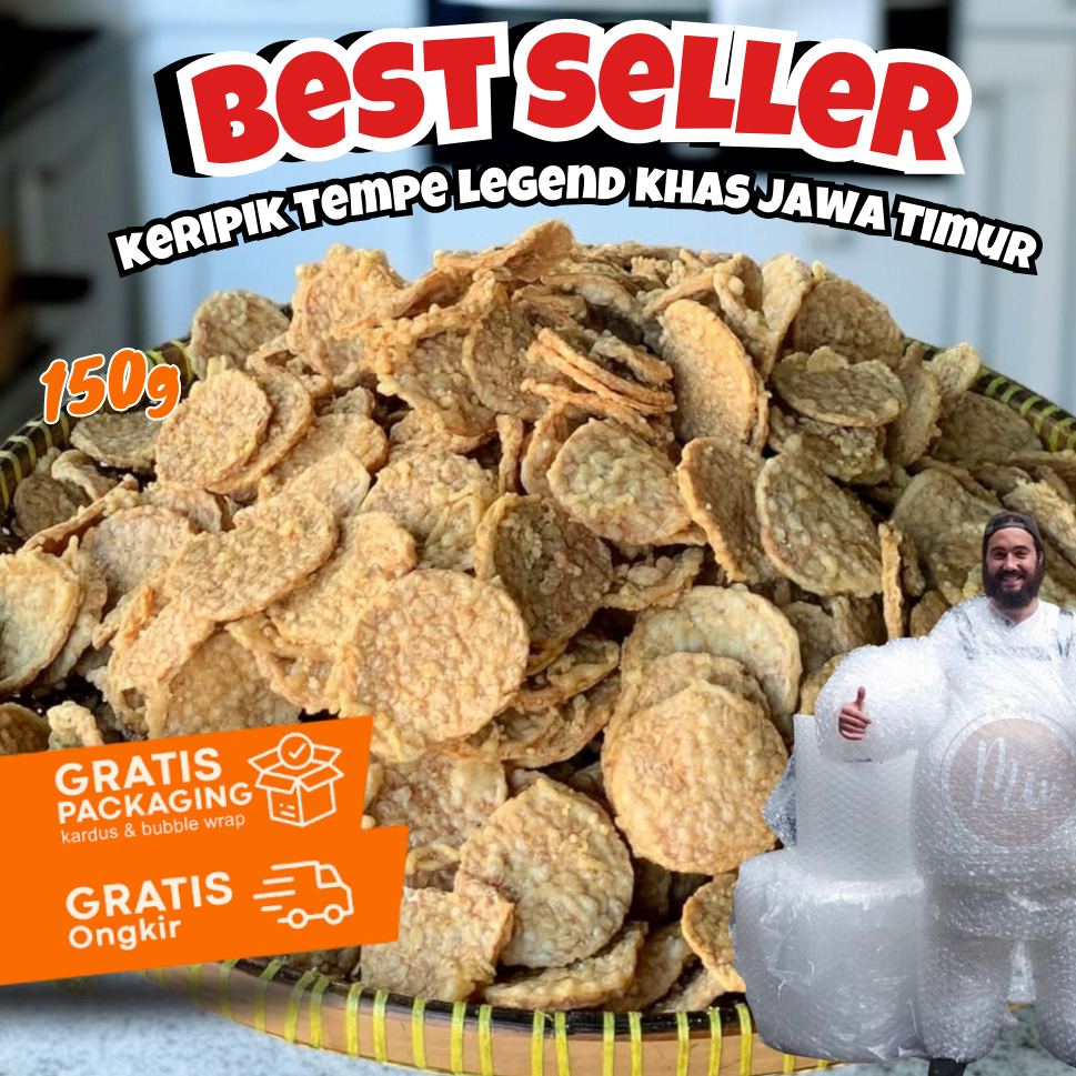 

BEST SELLER - Keripik Tempe Legend Super Original 150gr